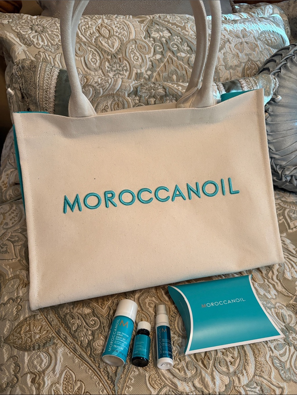 Brand new Moroccan  oil set plus tote bag